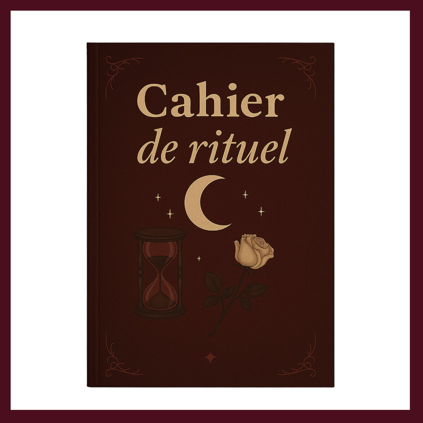 Couverture avant du carnet Cahier de rituel inspiré du romantisme gothique