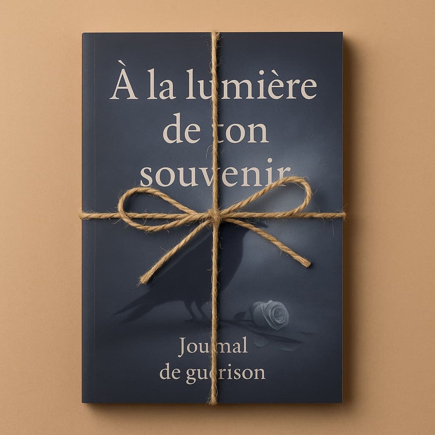 Carnet de deuil - À la lumière de ton souvenir - Journal de guérison présenté en cadeau