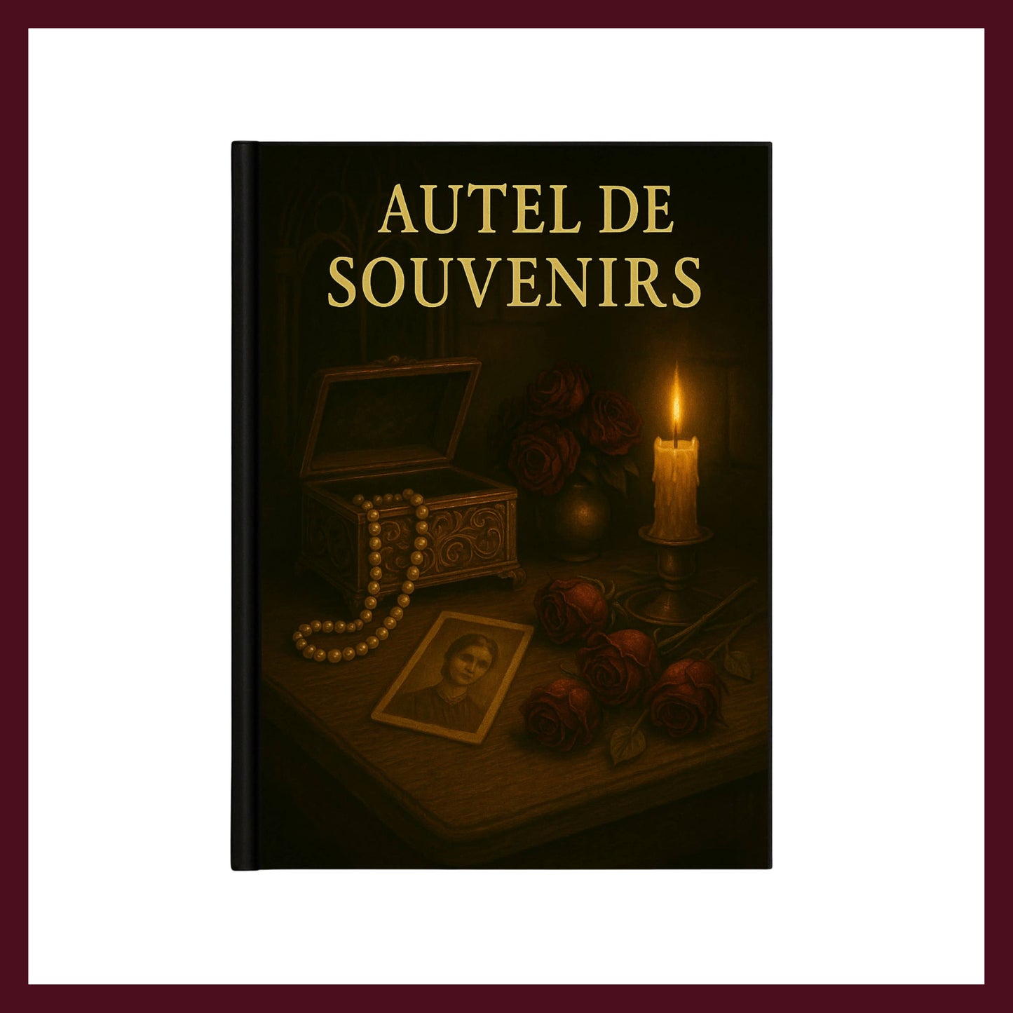 Couverture avant du carnet Collector Autel des souvenirs inspiré du romantisme gothique