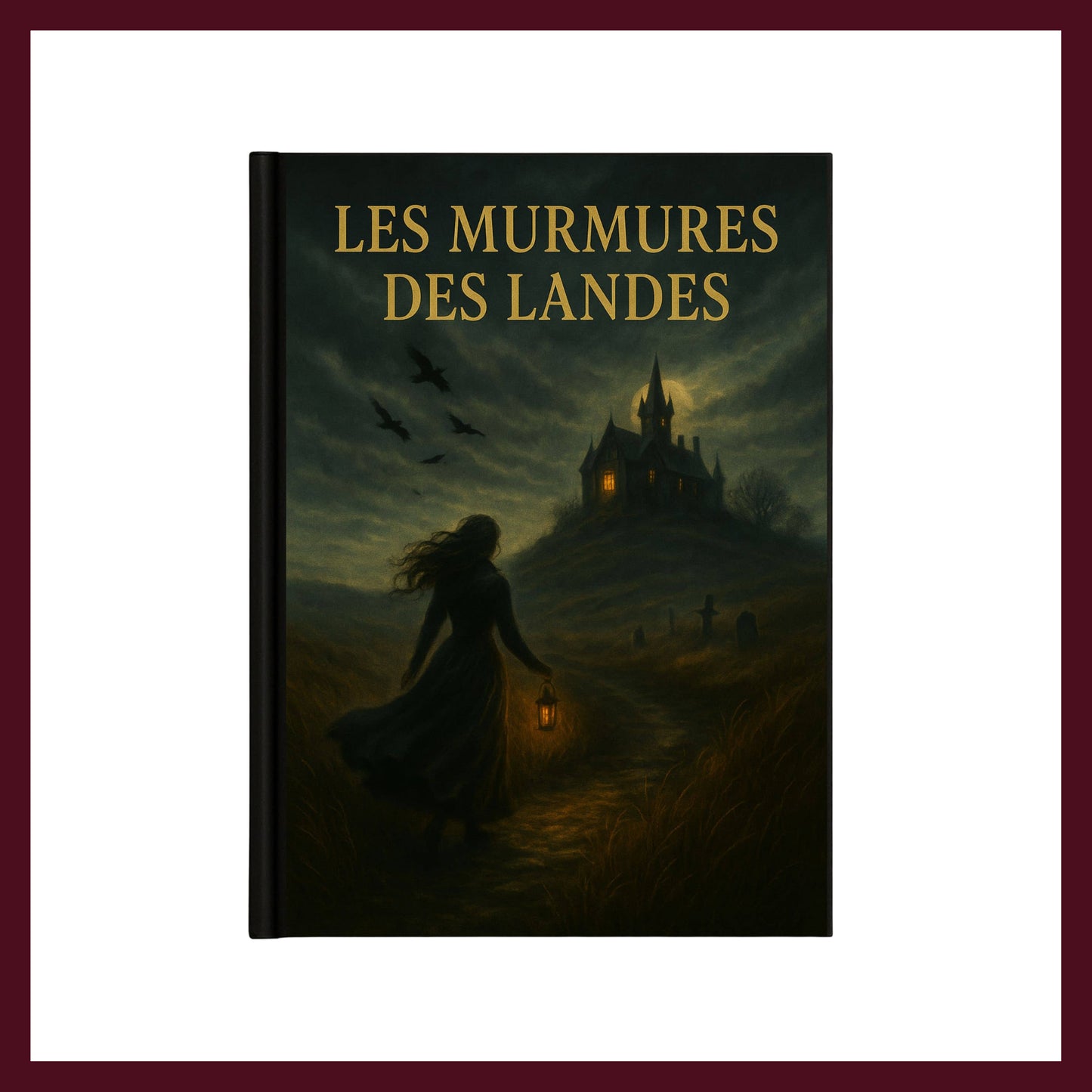 Couverture avant du carnet Collector Les Murmures des Landes inspiré du romantisme gothique