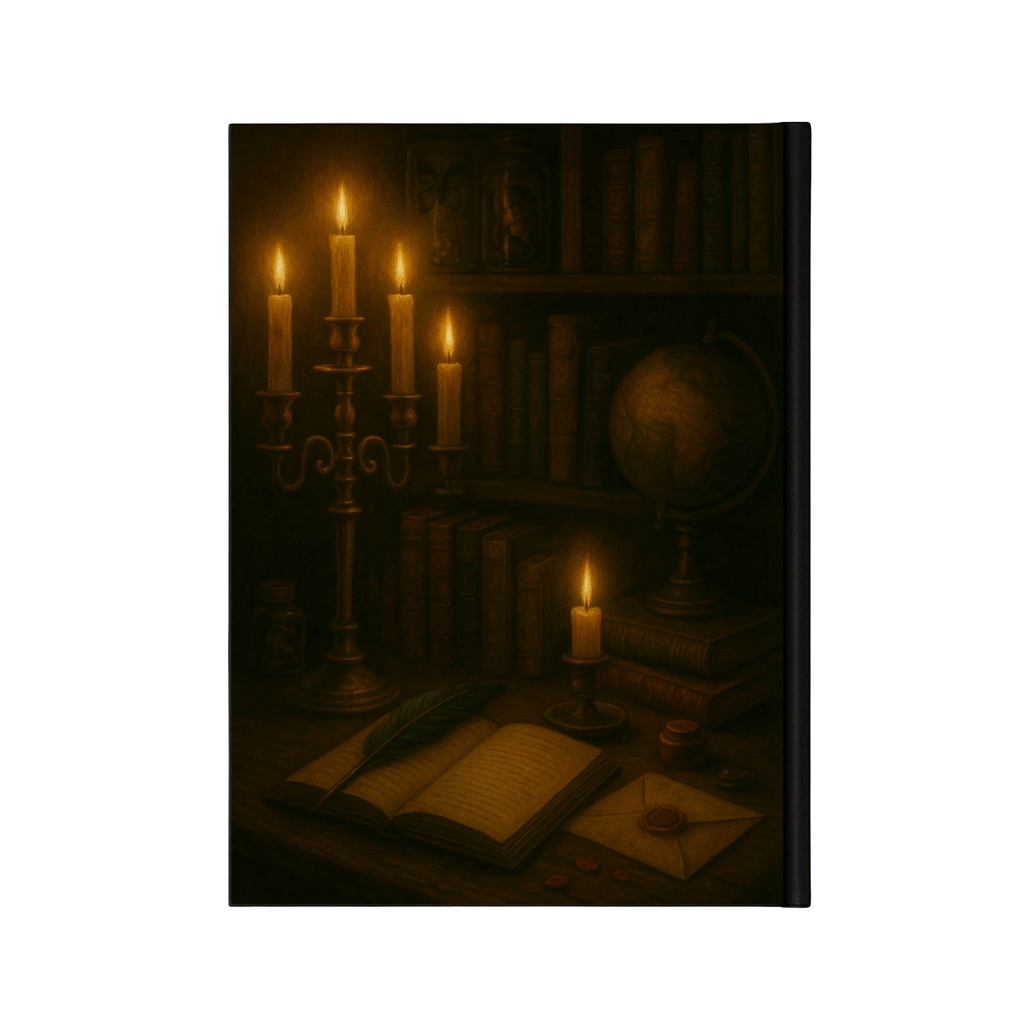 Couverture arrière du carnet Collector Cabinet de curiosités inspiré du romantisme gothique