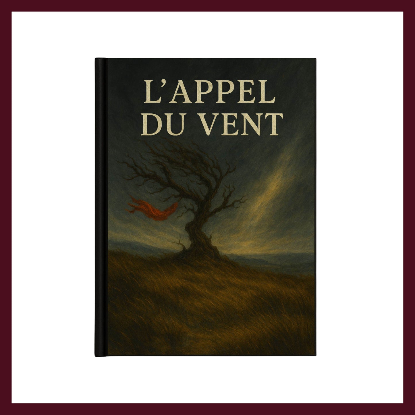 Couverture avant du carnet Collector L'Appel du Vent inspiré du romantisme gothique