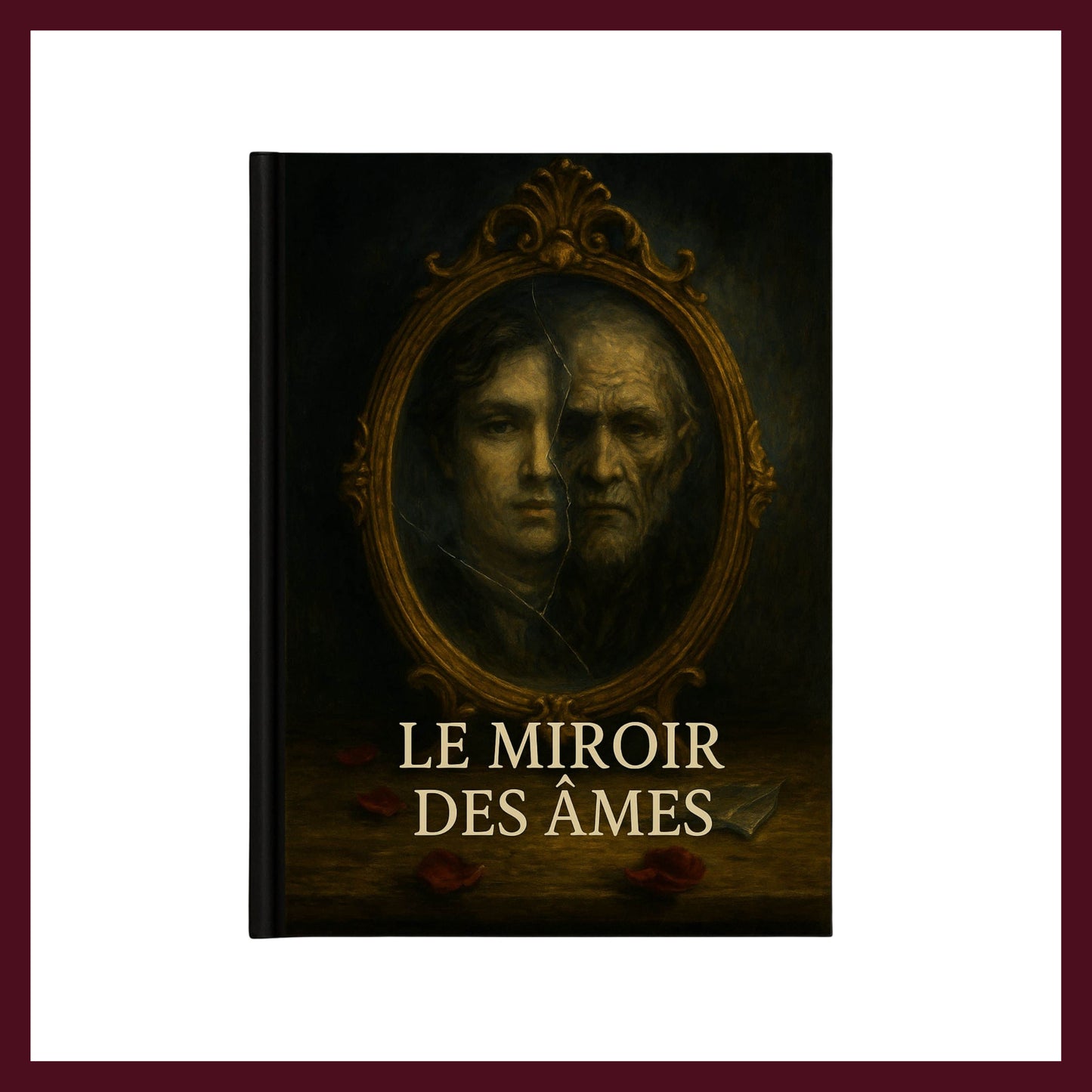 Couverture avant du carnet Collector Le Miroir des Âmes inspiré du romantisme gothique