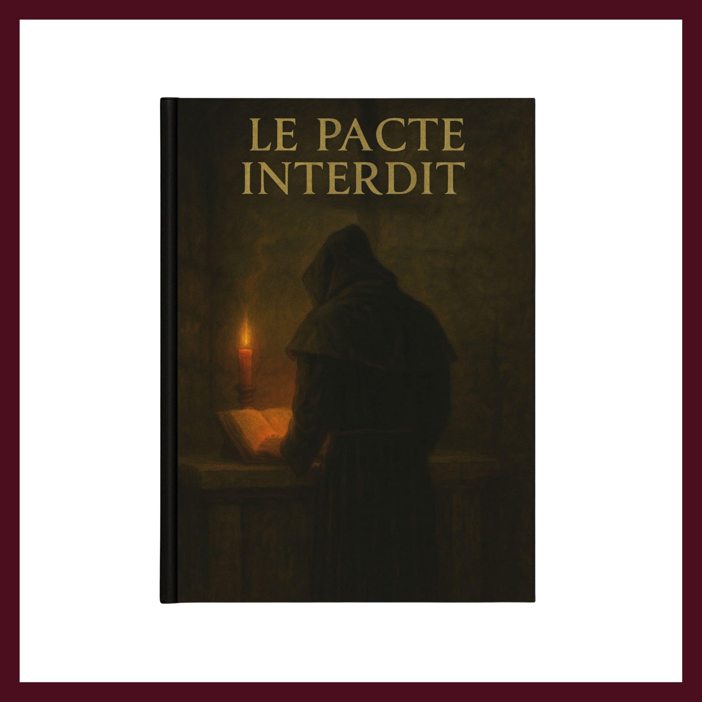 Couverture avant du carnet Collector Le Pacte Interdit inspiré du romantisme gothique