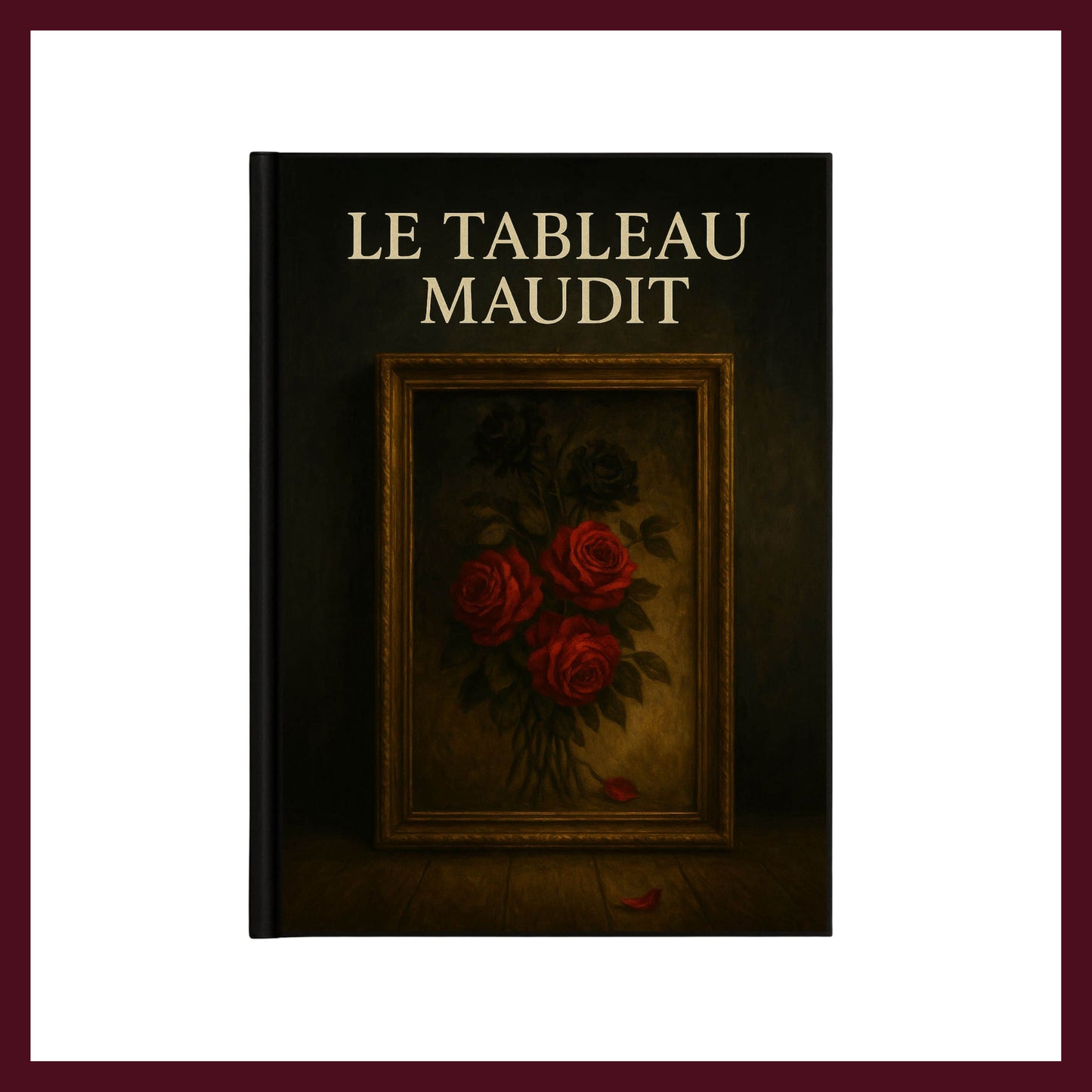 Couverture avant du carnet Collector Le Tableau Maudit inspiré du romantisme gothique