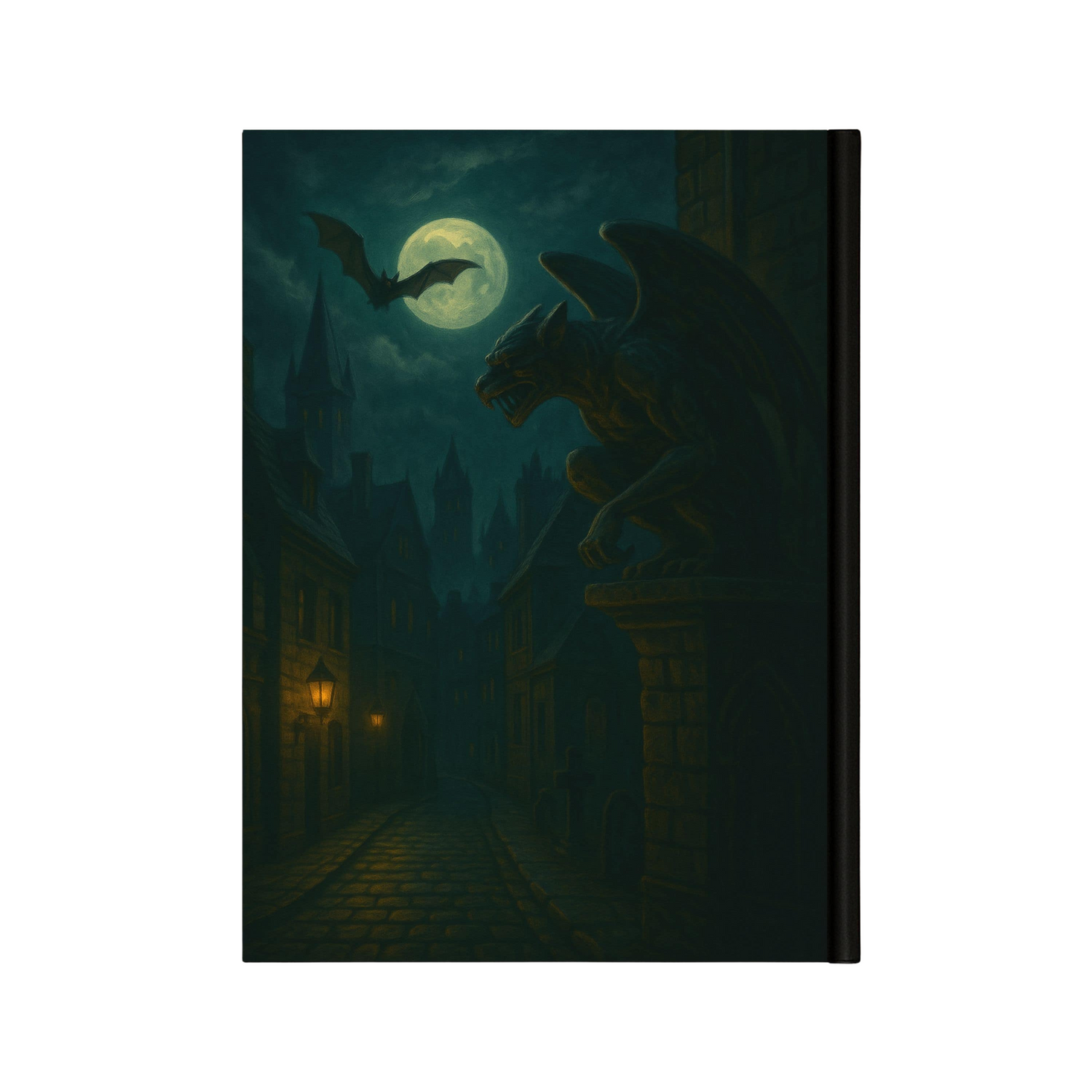 Couverture arrière du carnet Collector La nuit du Vampire inspiré du romantisme gothique