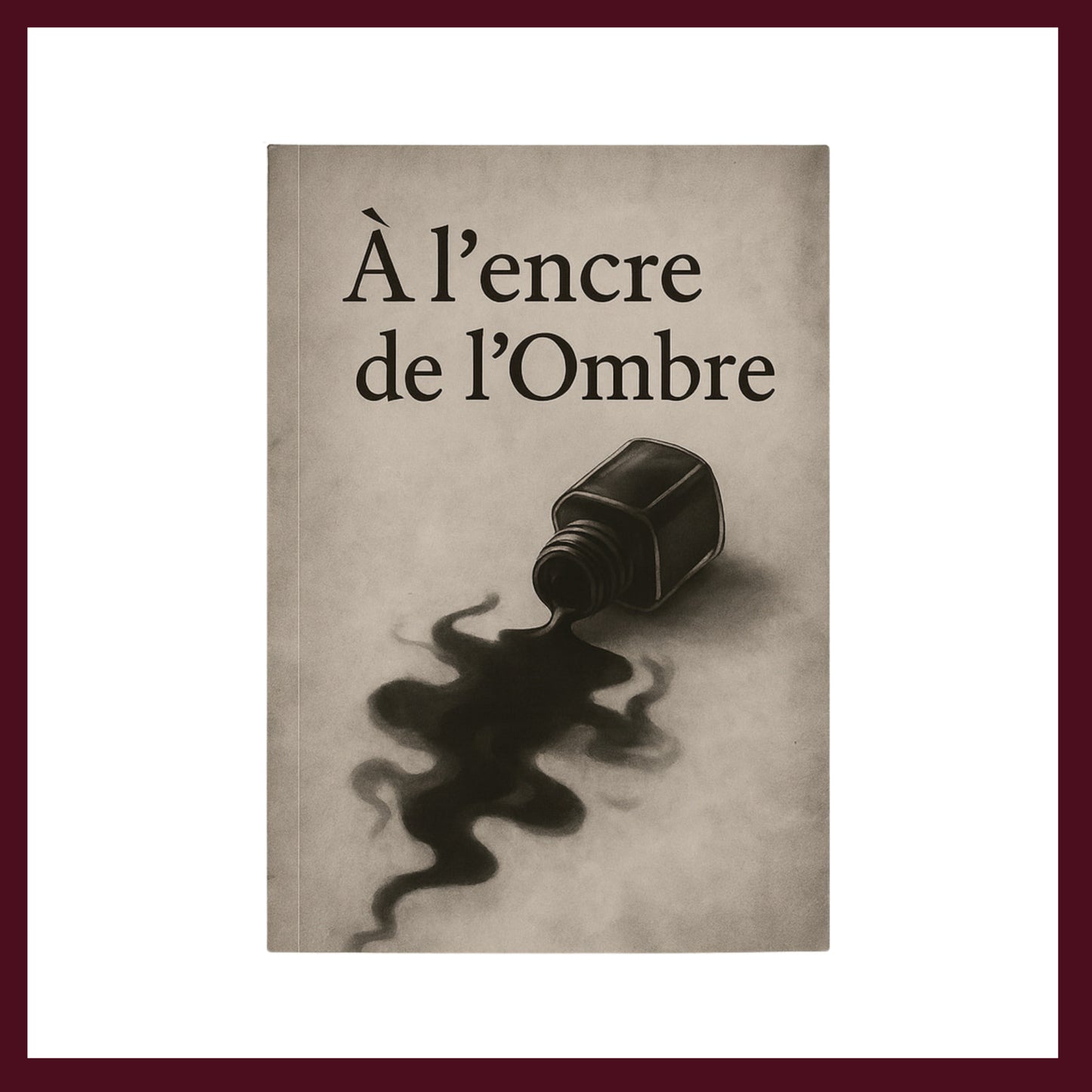 Couverture avant du carnet À l'encre de l'Oùmbre inspiré du romantisme gothique