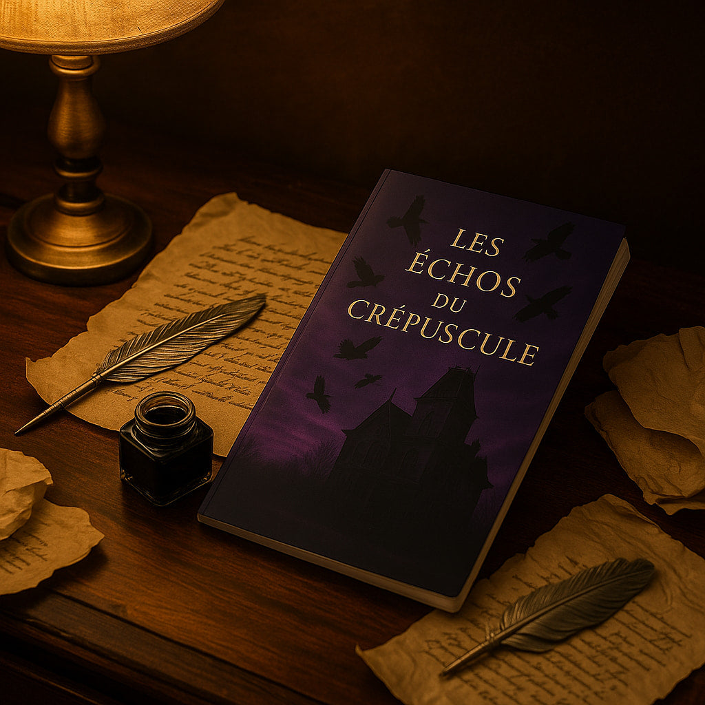 "Les Échos du Crépuscule" | Carnet souple gothique | Journal d’écriture nocturne | Papeterie mystérieuse | 100 pages