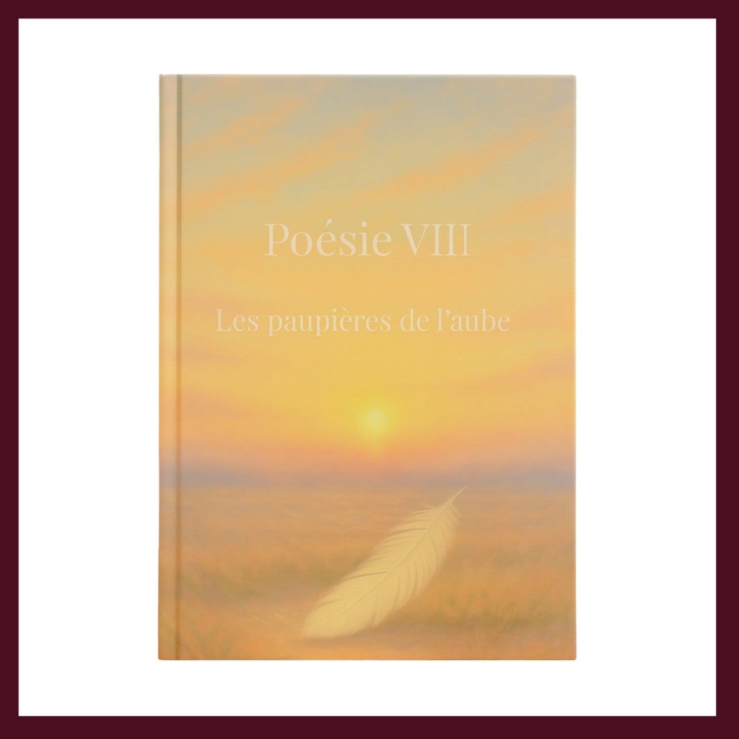 Couverture avant du carnet Poésie VIII : Les paupières de l'aube inspiré du romantisme gothique
