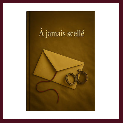 Couverture avant du carnet À jamais scellé inspiré du romantisme gothique