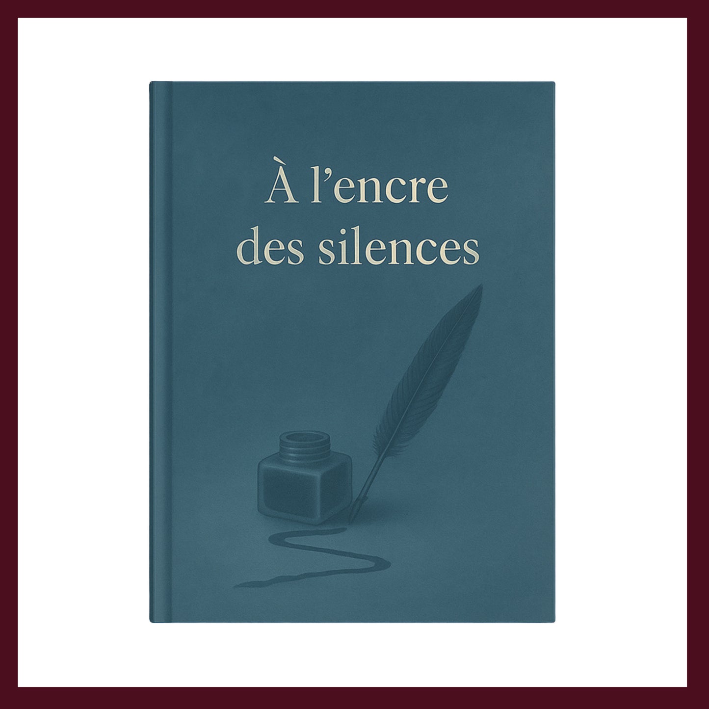 Couverture avant du carnet À l'encre des silences inspiré du romantisme gothique