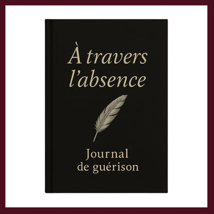 Couverture avant du carnet À travers l'absence inspiré du romantisme gothique