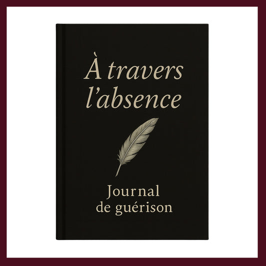 Couverture avant du carnet À travers l'absence inspiré du romantisme gothique