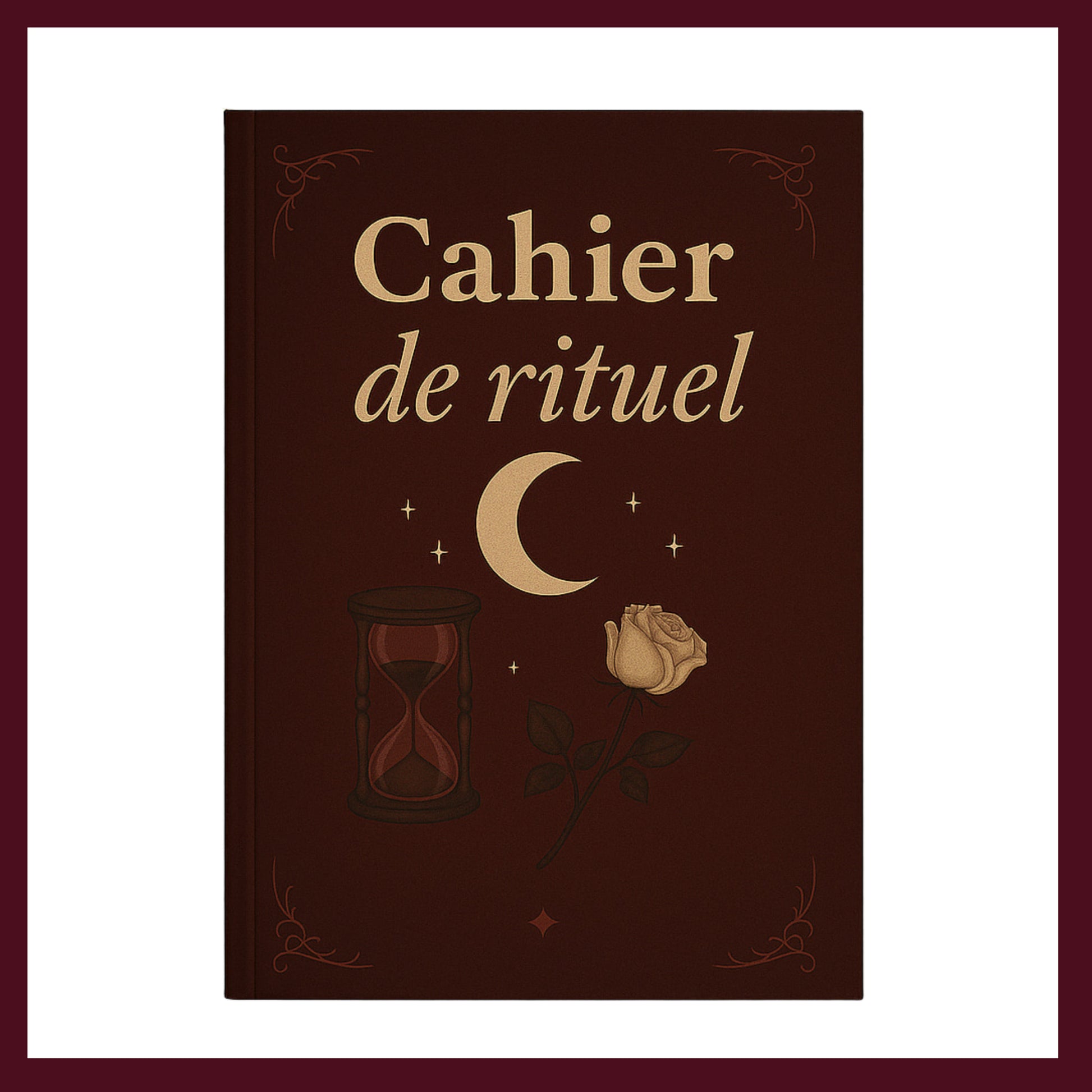 Couverture avant du carnet Cahier de rituel inspiré du romantisme gothique