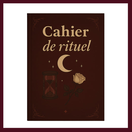 Couverture avant du carnet Cahier de rituel inspiré du romantisme gothique