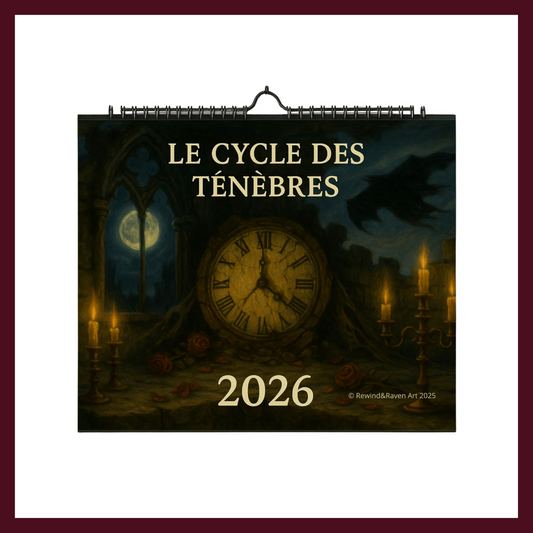 Calendrier gothique 2026 Le Cycle des Ténèbres