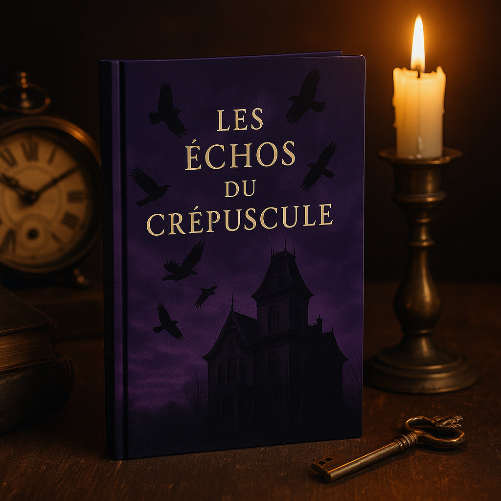 "Les Échos du Crépuscule" | Carnet souple gothique | Journal d’écriture nocturne | Papeterie mystérieuse | 100 pages