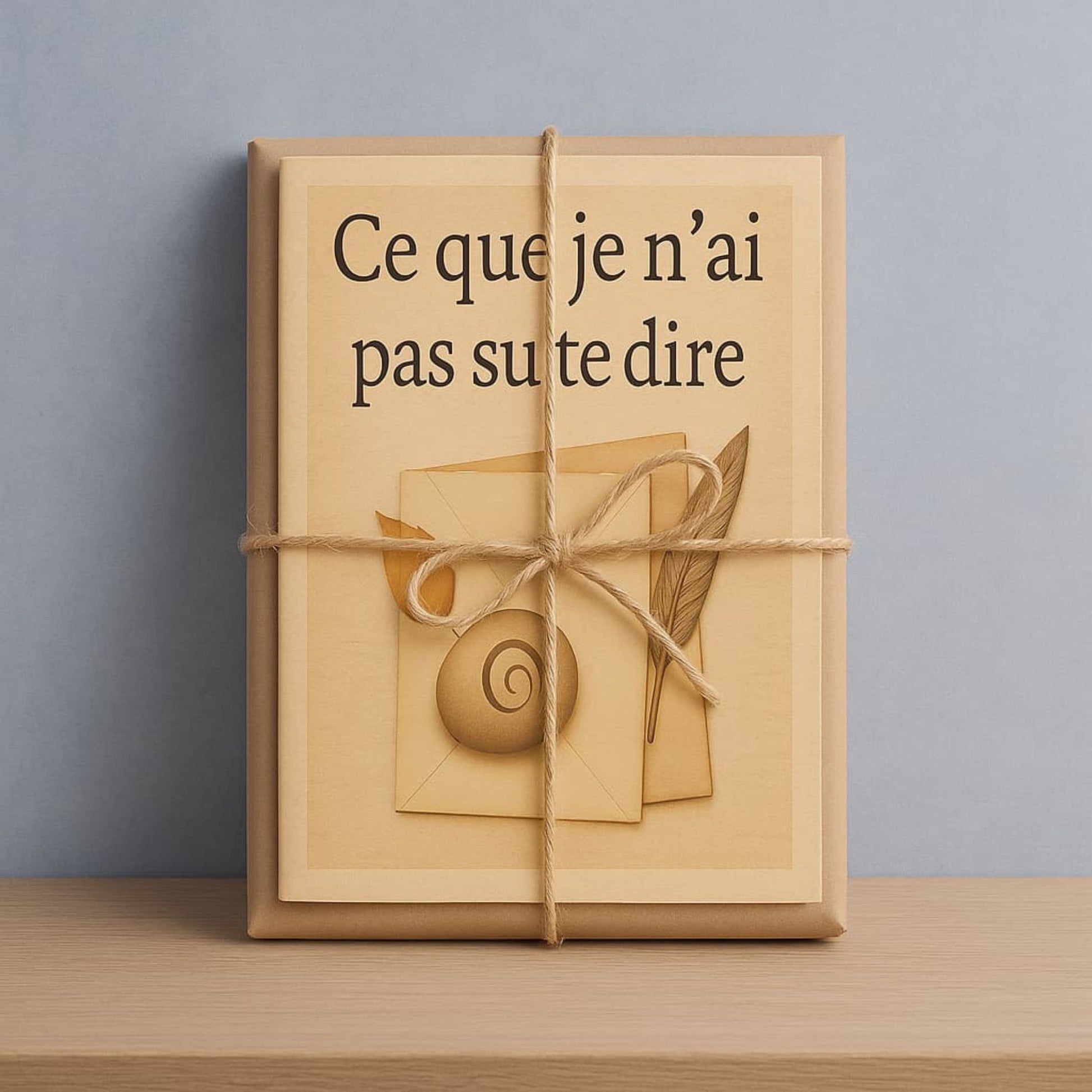 Carnet de deuil - Ce que je n'ai pas su te dire - Journal de guérison présenté en cadeau