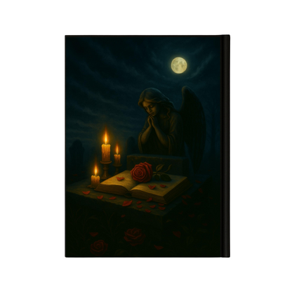 Couverture arrière du carnet Collector Les larmes de l'ange inspiré du romantisme gothique