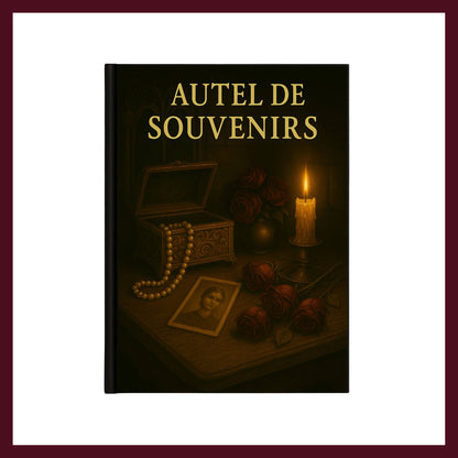 Couverture avant du carnet Collector Autel des souvenirs inspiré du romantisme gothique
