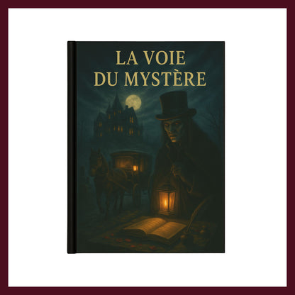Couverture avant du carnet Collector La voie du mystère inspiré du romantisme gothique