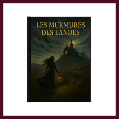 Couverture avant du carnet Collector  Les Murmures des Landes inspiré du romantisme gothique