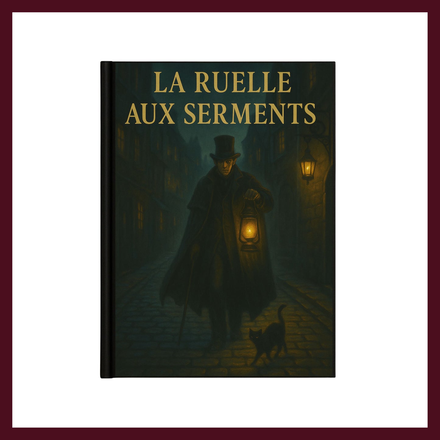 Couverture avant du carnet Collector La ruelle aux serments inspiré du romantisme gothique