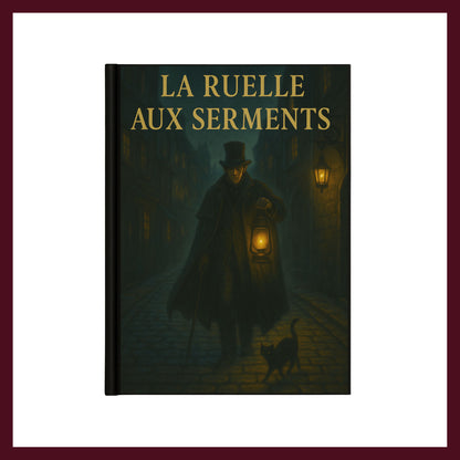 Couverture avant du carnet Collector La ruelle aux serments inspiré du romantisme gothique