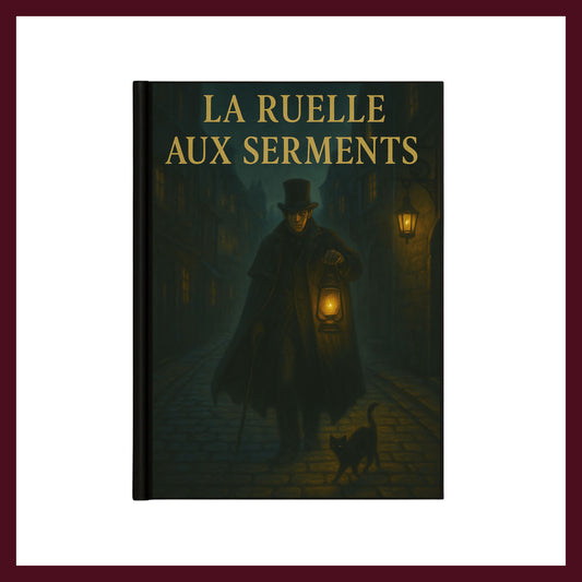Couverture avant du carnet Collector La ruelle aux serments inspiré du romantisme gothique