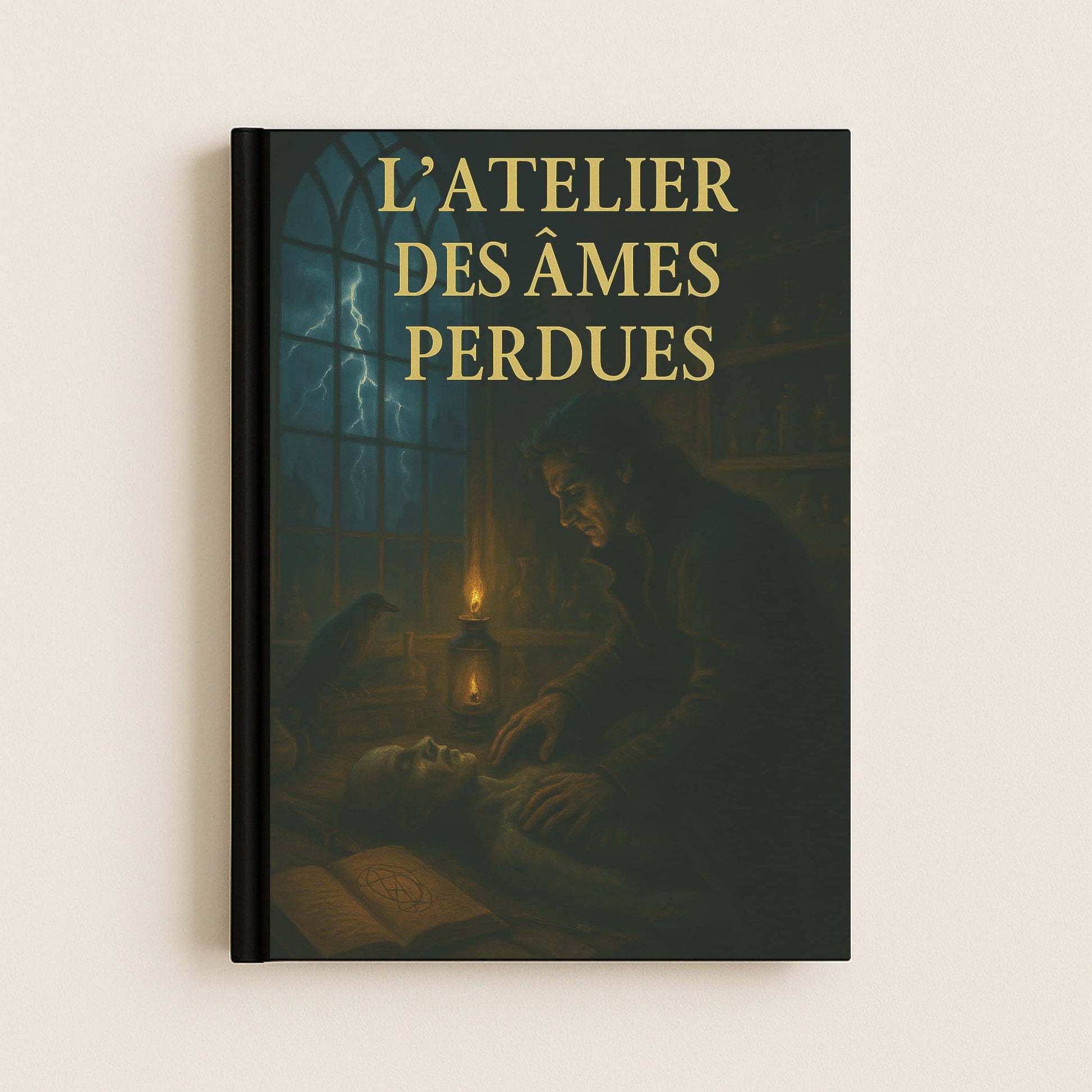 Carnet gothique dont la couverture s'inspire de l'histoire de Frankenstein