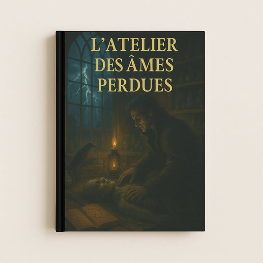 Carnet gothique dont la couverture s'inspire de l'histoire de Frankenstein