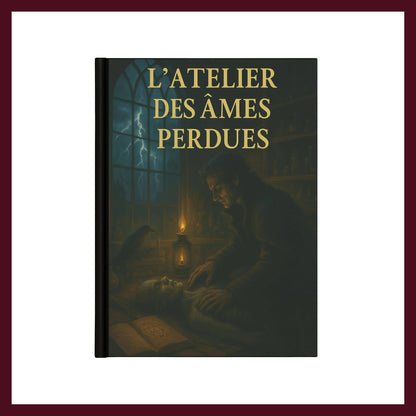 Couverture avant du carnet Collector L'Atelier des âmes perdues inspiré du romantisme gothique