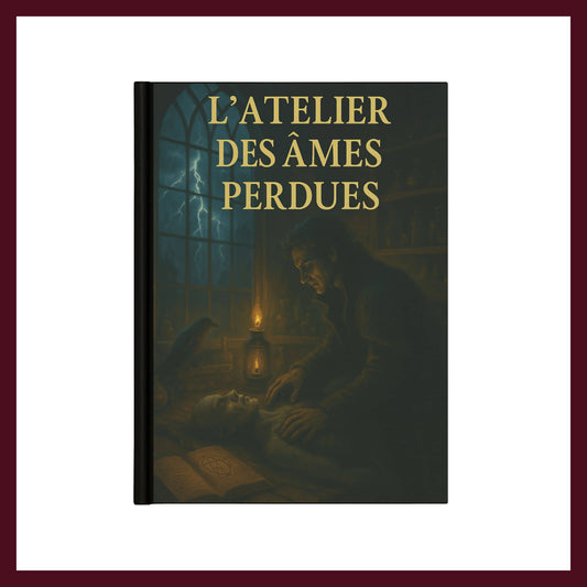 Couverture avant du carnet Collector L'Atelier des âmes perdues inspiré du romantisme gothique