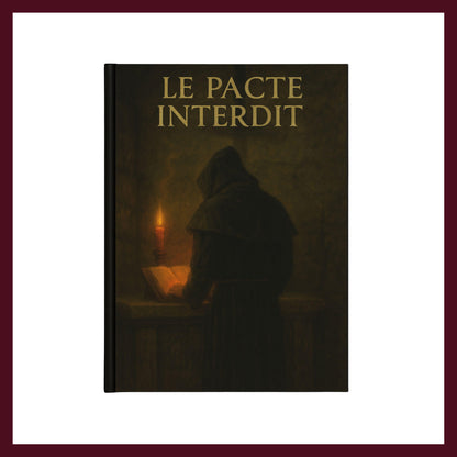 Couverture avant du carnet Collector Le Pacte Interdit inspiré du romantisme gothique