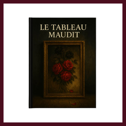 Couverture avant du carnet Collector Le Tableau Maudit inspiré du romantisme gothique