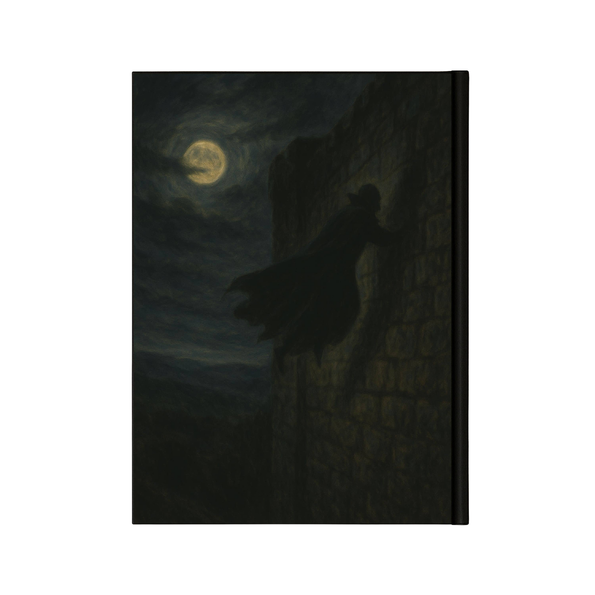 Couverture arrière du carnet Collector Le Tombeau des Ténèbres inspiré du romantisme gothique