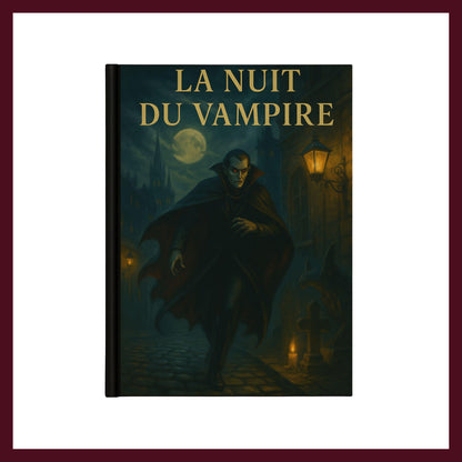 Couverture avant du carnet Collector La nuit du Vampire inspiré du romantisme gothique