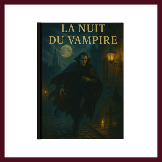 Couverture avant du carnet Collector La nuit du Vampire inspiré du romantisme gothique