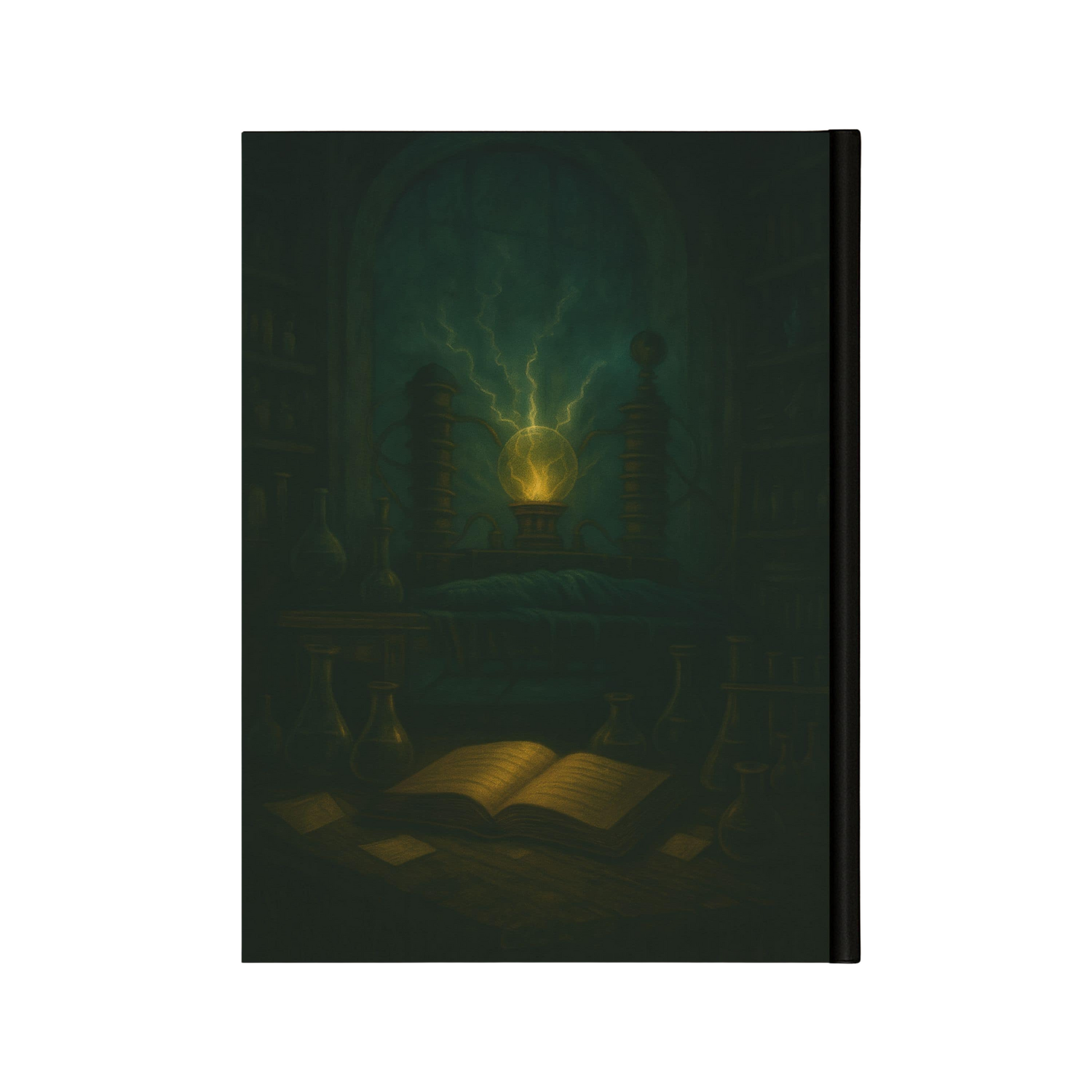 Couverture arrière du carnet Collector Les Ombres de l'Invention inspiré du romantisme gothique