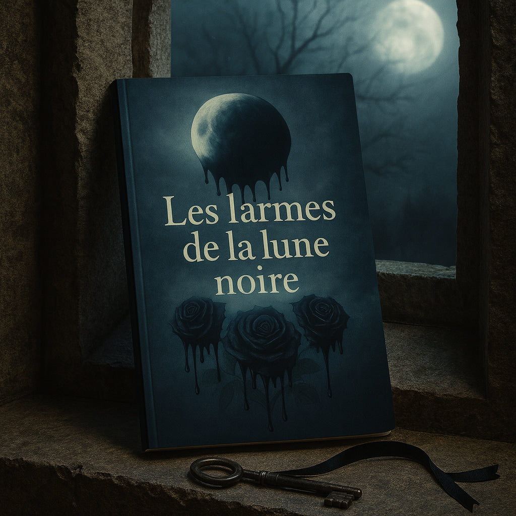 Livre gothique déposé contre un mur près d'une fenêtre d'un manoir