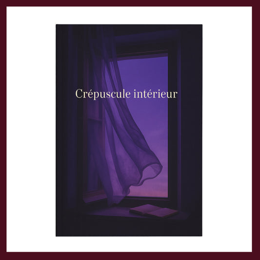 Couverture avant du carnet Crépuscule intérieur inspiré du romantisme gothique