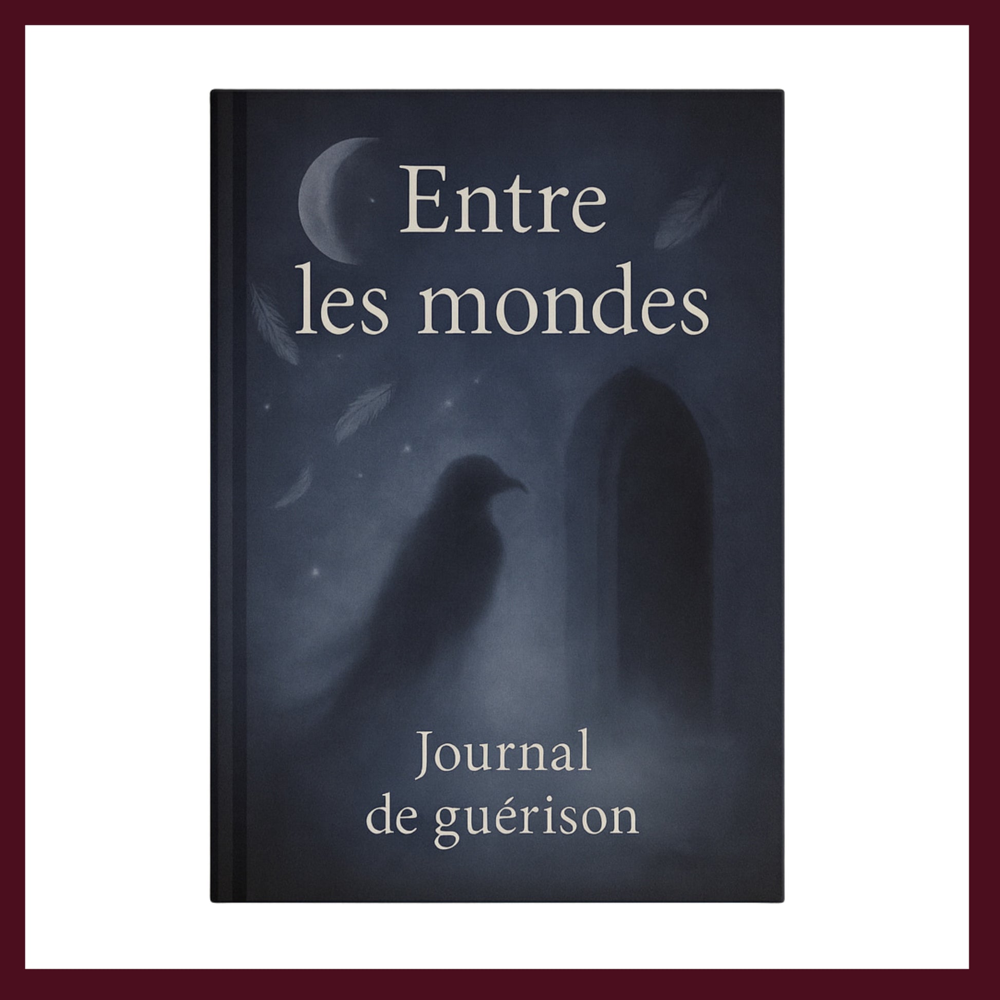 Couverture avant du carnet Entre les mondes inspiré du romantisme gothique