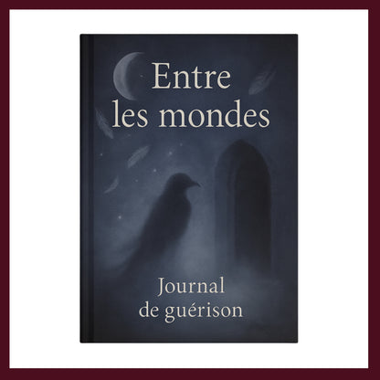 Couverture avant du carnet Entre les mondes inspiré du romantisme gothique