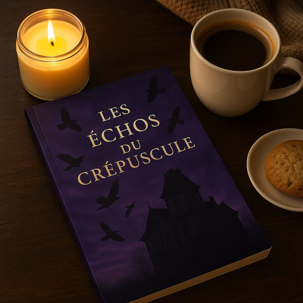 "Les Échos du Crépuscule" | Carnet souple gothique | Journal d’écriture nocturne | Papeterie mystérieuse | 100 pages