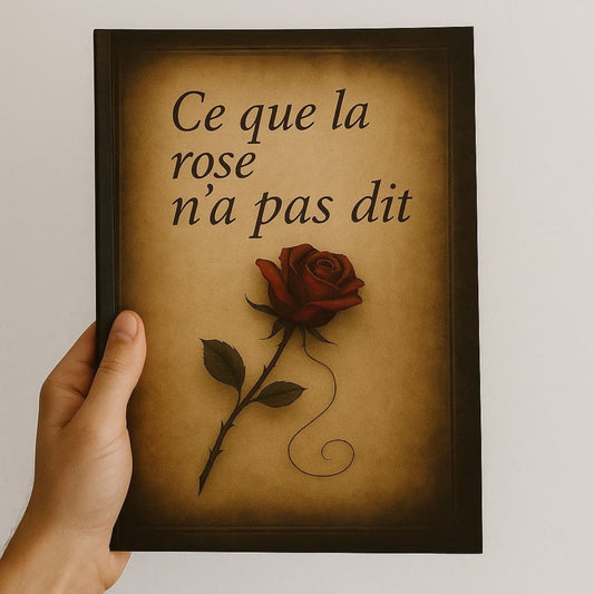 Carnet de notes - Ce que la rose n'a pas dit - Journal intime tenu dans une main