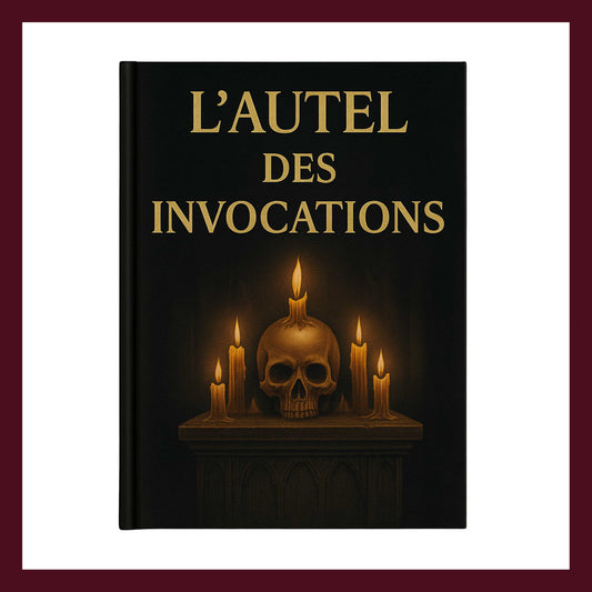 Couverture avant du carnet Collector L'autel des Invocations inspiré du romantisme gothique
