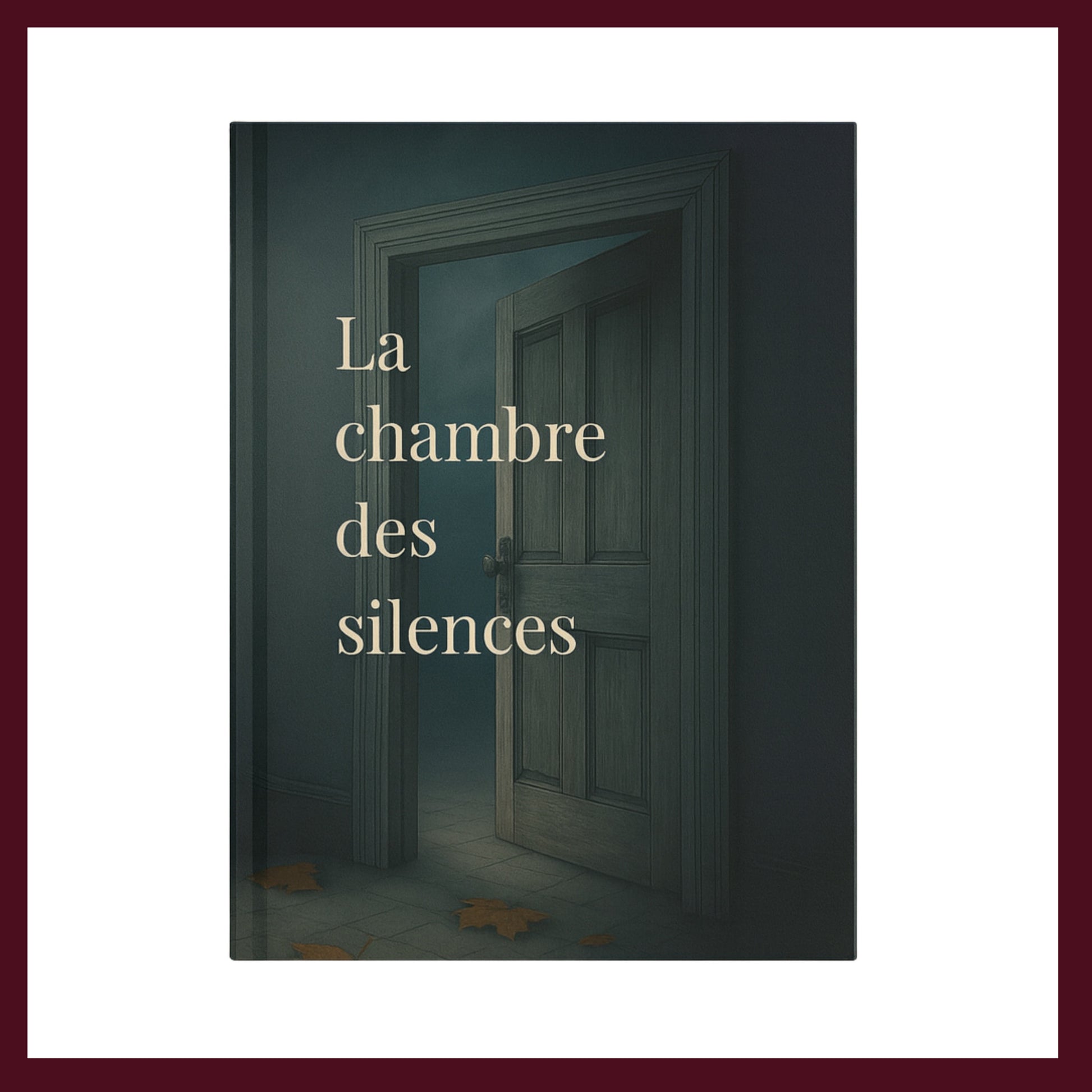 Couverture avant du carnet La chambre des silences inspiré du romantisme gothique