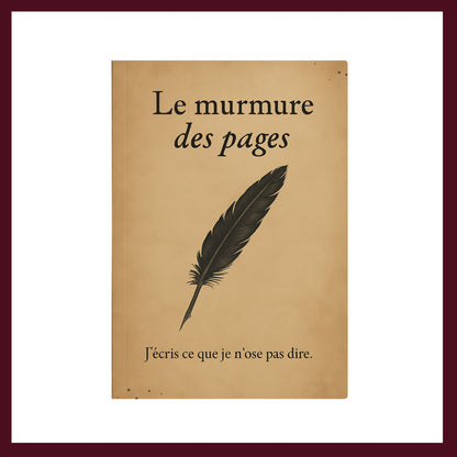 Couverture avant du carnet Le murmure des pages inspiré du romantisme gothique