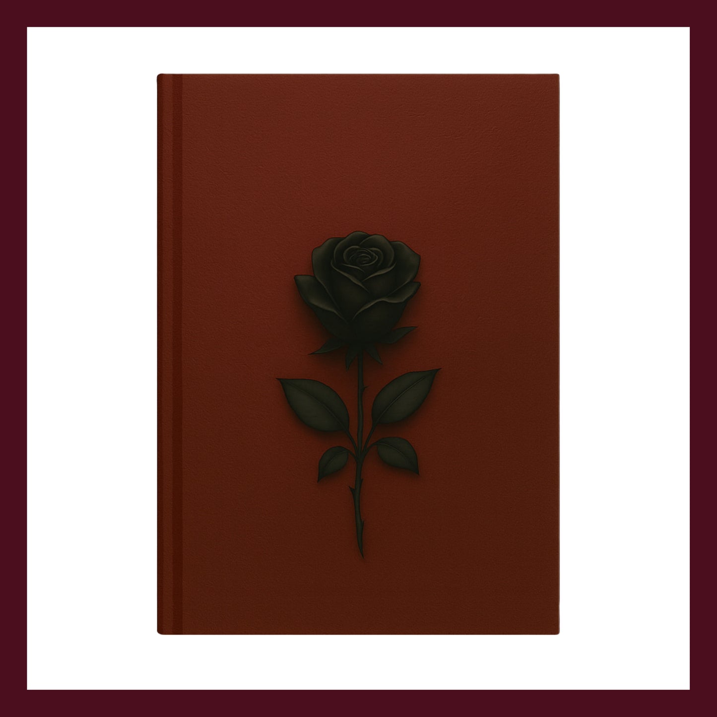 Couverture avant du carnet Le murmure du cuir inspiré du romantisme gothique