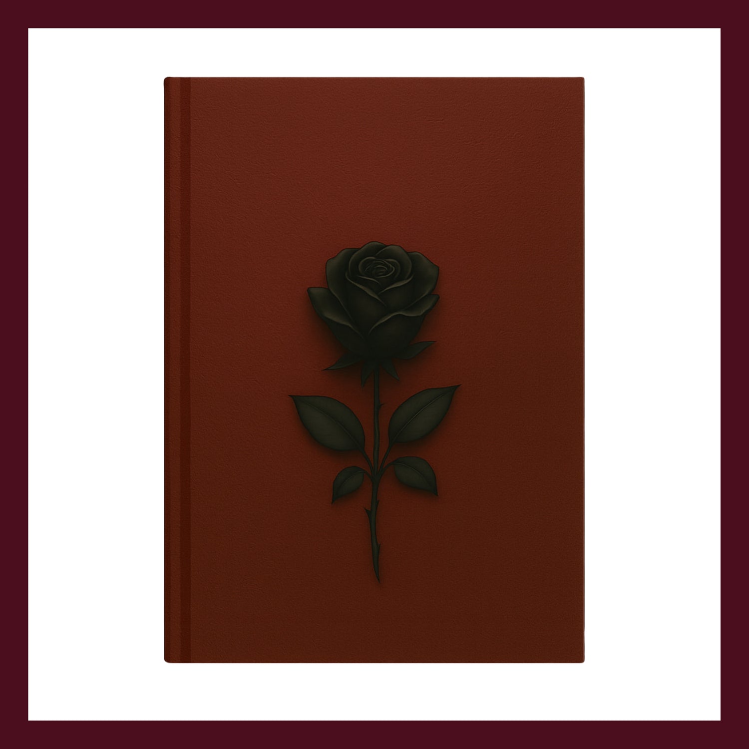 Couverture avant du carnet Le murmure du cuir inspiré du romantisme gothique